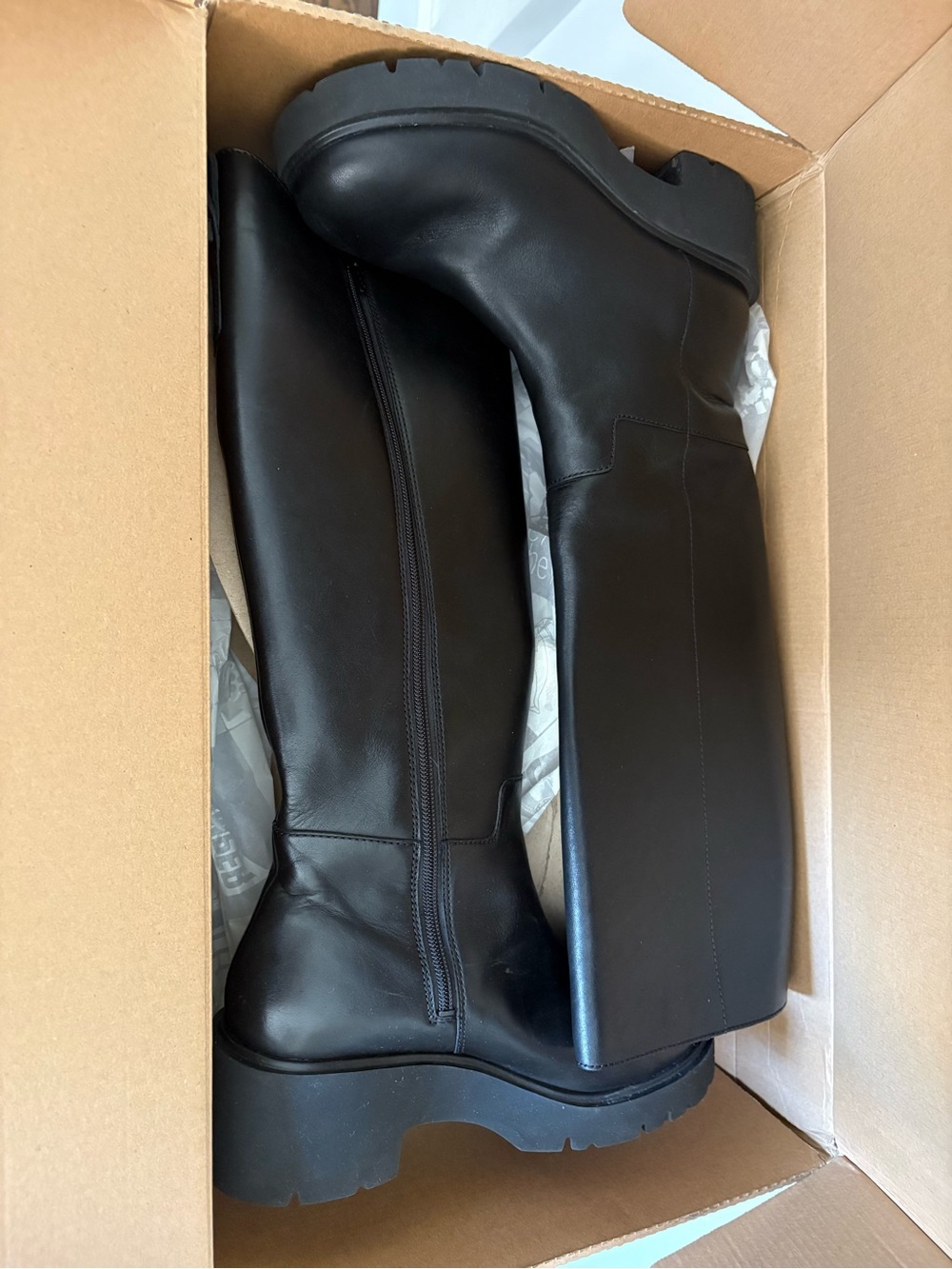 Camper Women's Black Over-the-Knee Zip Boots